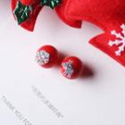 Rhinestone Christmas Deer Through & Through Earrings