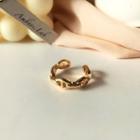Chain Open Ring 1 Pc - Gold - One Size