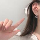 Dangle Ear Stud 1 Pair - 925 Silver - Star - As Shown In Figure - One Size
