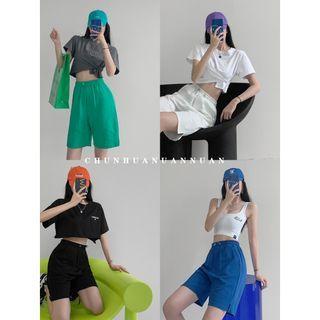 Slit-side Straight-cut Shorts In 7 Colors