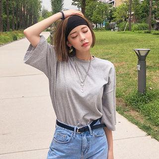 Palmtree And Soda Print Oversized T-shirt Vol.13