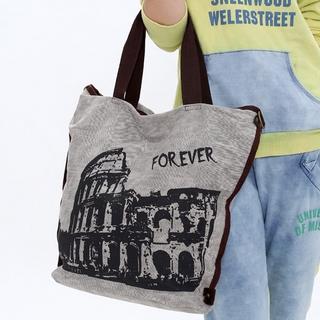 Printed Canvas Tote