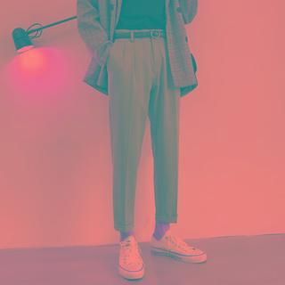 Pintuck Cropped Dress Pants