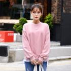 Dropped-shoulder Thick Cotton Sweatshirt