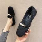 Fluffy Beaded Moccasins