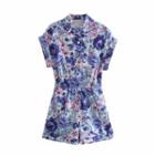 Sleeveless Floral Romper