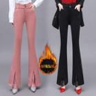 High-waist Asymmetric Bell-bottom Pants