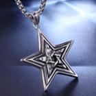 Star Pendant Without Chain - Pendant - Silver - One Size