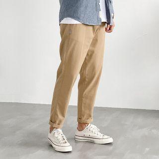 Plain Straight Fit Cargo Pants