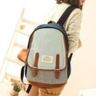 Double Buckle Canvas Backpack