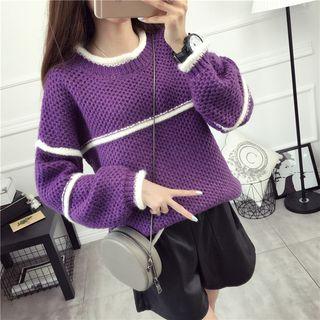 Panel Cable Knit Top