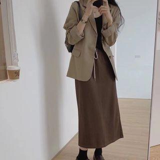 Blazer / Drawstring Straight Skirt (various Design)