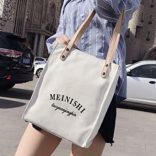 Canvas Letter Tote Bag