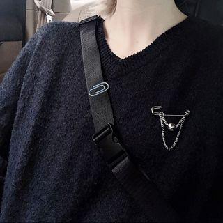 Stainless Steel Safety Pin Brooch As Shown In Figure - 5cm X 6cm