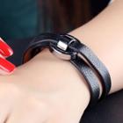 Leather Layered Bracelet