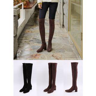 Over-the-knee Faux-suede Boots