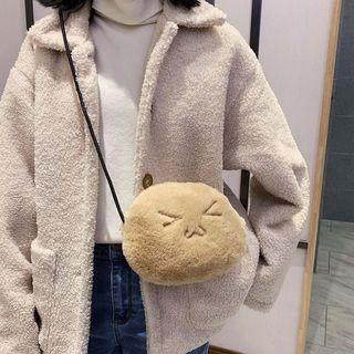 Furry Cartoon Round Crossbody Bag