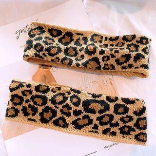 Leopard Print Headband Leopard - As Shown In Figure - One Size