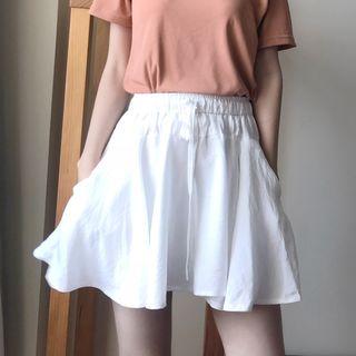 Elastric Waist A-line Skort