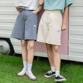 Letter Tag Shorts Pink - S