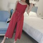 Dotted Spaghetti Strap Jumpsuit