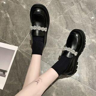 Lace Floral Loafers