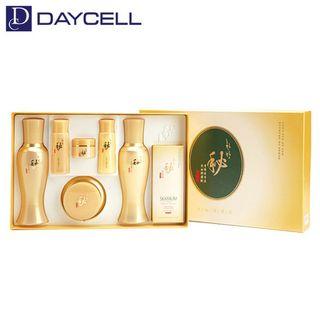 Daycell - Hanbang Bi Saengyoon Set: Skin Toner 150ml + 40ml + Lotion 150ml + 40ml + Cream 50ml + 10ml + Mask Pack 2pcs