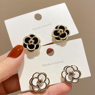 Flower Glaze Alloy Earring