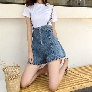 Convestable Denim Jumper Pants
