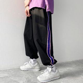 Color Panel Bungee Cord Sweatpants