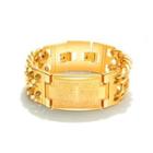 Fashion Personality Plated Gold Bible Cross 316l Stainless Steel Bracelet Golden - One Size