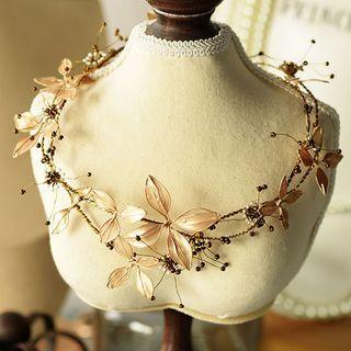 Flower Headpiece Gold - One Size