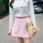 Cat Pocket A-line Skirt