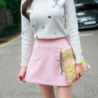 Cat Pocket A-line Skirt