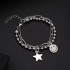 Layered Star Pendant Bracelet As Shown In Figure - One Size