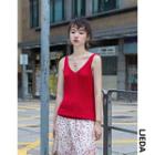 Knit Tank Top Red - One Size