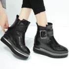 Genuine Leather Platform Short Boots