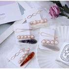 Set: Faux Pearl / Alloy Hair Clip (assorted Designs)