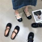 Chain-accent Mary Jane Shoes