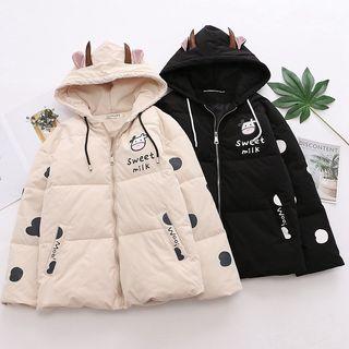 Cow Hood Padded Jacket