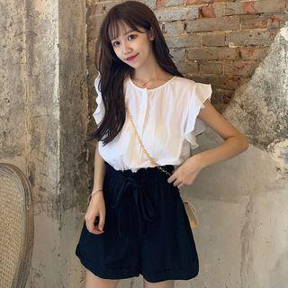 Two-tone Sleeveless Playsuit