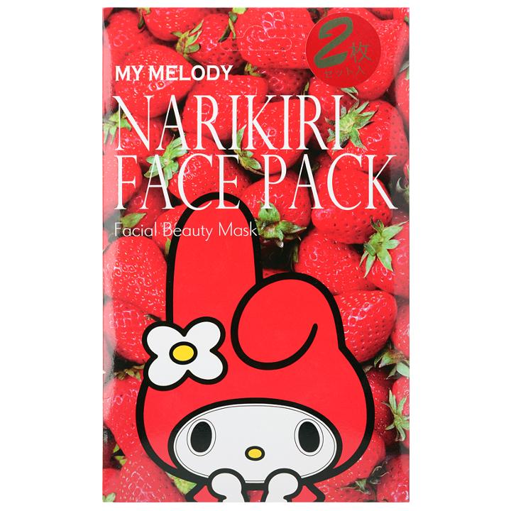 Sanrio - Narikiri Face Pack Facial Beauty Mask (my Melody) (strawberry) 2 Pcs