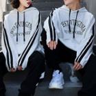Couple Matching Lettering Hoodie / Print Sweatpants