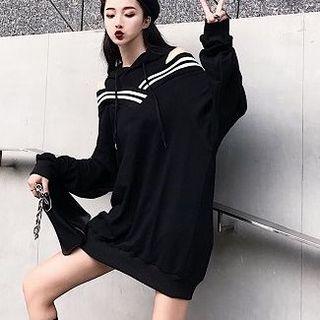Cold Shoulder Hoodie Dress