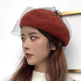 Mesh Overlay Beret