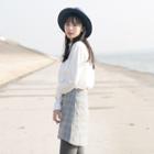 Wrapped Plaid A-line Skirt