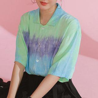 Tie-dye Short-sleeve Shirt