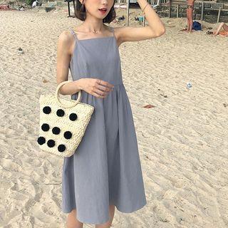 Button Back Sleeveless Dress
