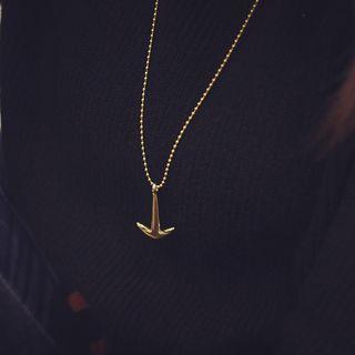 Stainless Steel Anchor Pendant Necklace
