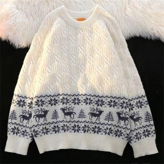 Textured Jacquard Sweater